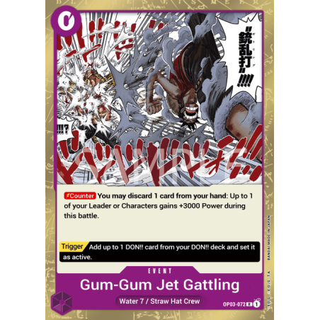 Gum-Gum jet Gatling OP03-072 R
