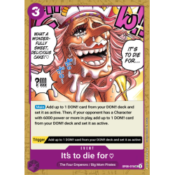Its to die for.. OP08-076 UC